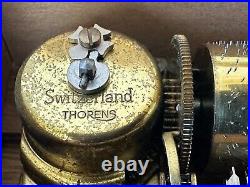 Vintage Switzerland Thorens Music Box 6 Songs