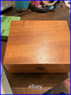 Vintage THORENS Music Box with10 Metal Music Discs made in Switzerland