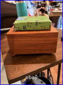 Vintage THORENS Music Box with10 Metal Music Discs made in Switzerland