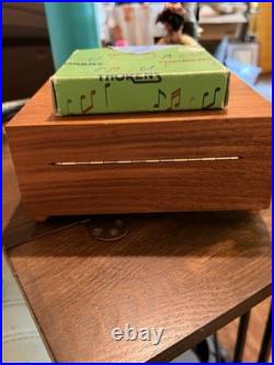 Vintage THORENS Music Box with10 Metal Music Discs made in Switzerland