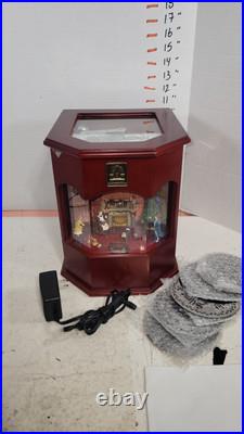 Vintage Thomas Pacconi Christmas Electric Music Box 6 Discs Tested Works Vintage Thomas Pacconi Christmas Electric Music Box 6 Discs Tested Works