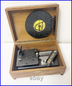 Vintage Thorens 30 Note Swiss 4.5 Disc Music Box with 25 Disc Free Shipping