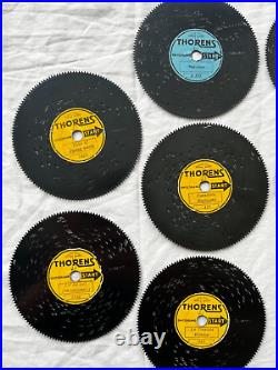 Vintage Thorens AD30 Disc Book Style Music Box With 11 Discs