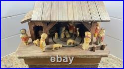 Vintage Thorens Anri Nativity Scene Motion Music Box