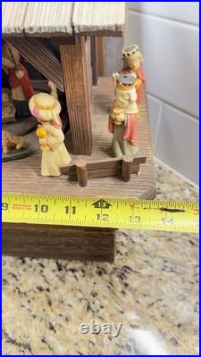 Vintage Thorens Anri Nativity Scene Motion Music Box