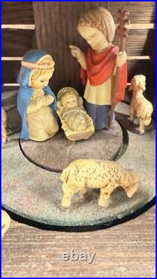 Vintage Thorens Anri Nativity Scene Motion Music Box