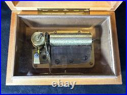 Vintage Thorens Cuendet Switzerland No 40 Music Box 3 Songs 5116 5117 5120