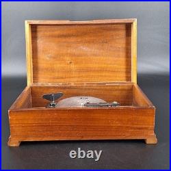Vintage Thorens Disc Music Box Switzerland Plays Cavalleria Rusticana Wood Box