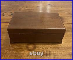 Vintage Thorens Disc Music Box Switzerland Plays Swiss Wood Box