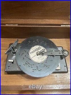 Vintage Thorens Disc Music Box Switzerland Plays Swiss Wood Box