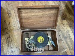 Vintage Thorens Disc Swiss Music Box with 1 Disk AD 30 D