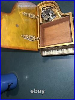 Vintage Thorens Grand Piano Swiss Music Box Butterscotch bakelite