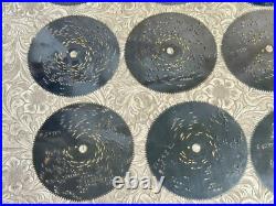Vintage Thorens Music Box 21 Metal Disk Records Switzerland LOT Christmas Titles Vintage Thorens Music Box 21 Metal Disk Records Switzerland LOT Christmas Titles