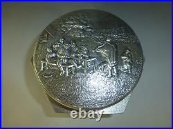 Vintage Thorens Music Box Silver Cigarettes Case Made In Denmark (Watch Video)