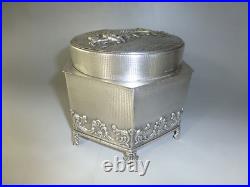 Vintage Thorens Music Box Silver Cigarettes Case Made In Denmark (Watch Video)