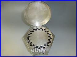 Vintage Thorens Music Box Silver Cigarettes Case Made In Denmark (Watch Video)