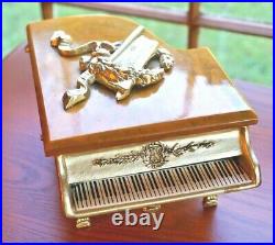 Vintage Thorens Piano Music Cigarette Box Bakelite Top Plays Tune Moon River