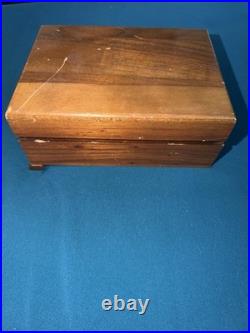 Vintage Thorens Swiss Automatic Disc Music Box with 2 Discs Working Wood Case