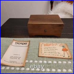 Vintage Thorens Swiss Made Music Box. Plays Beautifully! Greensleeves Vintage Thorens Swiss Made Music Box. Plays Beautifully! Greensleeves