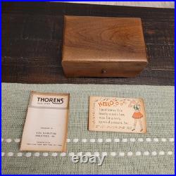 Vintage Thorens Swiss Made Music Box. Plays Beautifully! Greensleeves Vintage Thorens Swiss Made Music Box. Plays Beautifully! Greensleeves