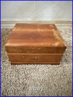 Vintage Thorens Swiss Made Wind-Up Music Box Single Tune 38 Key
