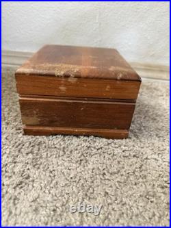 Vintage Thorens Swiss Made Wind-Up Music Box Single Tune 38 Key