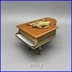 Vintage Thorens Swiss Music Box Marble Butterscotch Catalin Bakelite Grand Piano