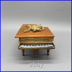 Vintage Thorens Swiss Music Box Marble Butterscotch Catalin Bakelite Grand Piano