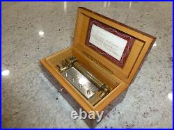 Vintage Thorens Swiss Music Box Wooden Inlaid 4 Songs Weeding Match & More