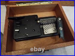 Vintage Thorens Swiss Wooden Music Box AD-30 with5 Discs Needs Help