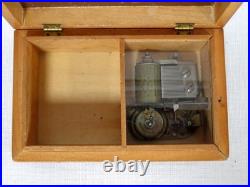 Vintage Thorens Swiss Wooden Music Box with Clear Display Movement VIDEO