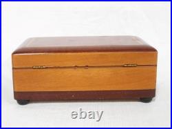 Vintage Thorens Swiss Wooden Music Box with Clear Display Movement VIDEO