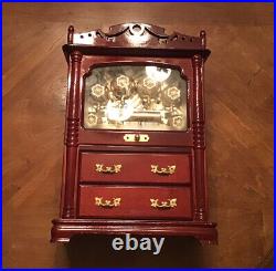 Vintage, Upright Music Jewelry Box BEES & BELLS Sankyo (Reuge Comp) Rare Gift