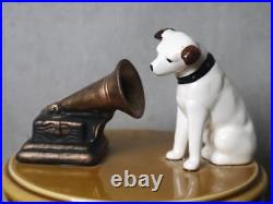 Vintage Victor Music Box Nipper Dog Pottery retro