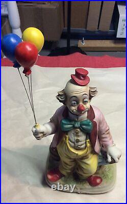 Vintage Waco Ceramic Clown Holding Balloons Moving Head & Whistling Sound, Japan