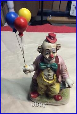 Vintage Waco Ceramic Clown Holding Balloons Moving Head & Whistling Sound, Japan
