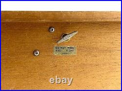 Vintage Wood Sideboard Jewelry Music Box Japan 18 Doll Sized Dresser 1970s MCM