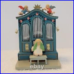 Vintage Wooden GDR ERZGEBIRGE Kuhn THORENS Music Box Angel Organ Rare Version