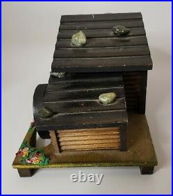 Vintage Wooden Music Box See Images and Description