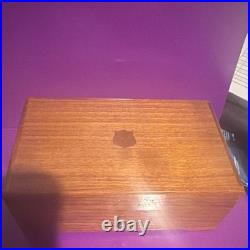 Vintage Wooden Swiss Music Box Cylinder Mechanism Minuet Tunes Beethoven Mozart