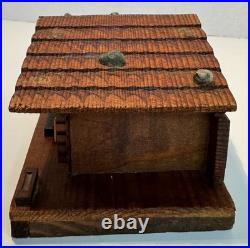 Vintage Wooden Swiss chalet music box with Thorens movement