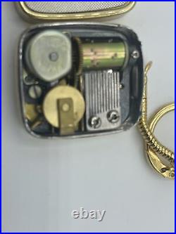 Vintage Working Mini Music Box Keychain St. Thomas Caribbean Limbo Made In Japan