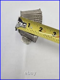 Vintage Zimbalist metal shaped Music Box, Works