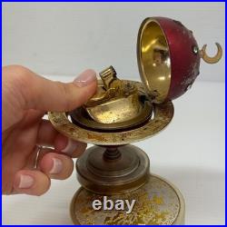 Vintage Zodiac Astrological World Globe Cigarette Holder & Lighter (music Box)