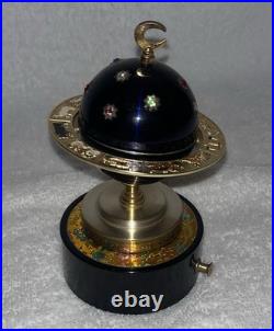 Vintage Zodiac Astrological World Globe Cigarette Lighter Music Box Windmill