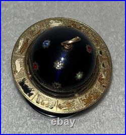 Vintage Zodiac Astrological World Globe Cigarette Lighter Music Box Windmill