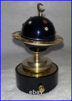 Vintage Zodiac Astrological World Globe Cigarette Lighter Music Box Windmill