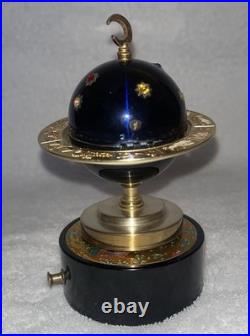 Vintage Zodiac Astrological World Globe Cigarette Lighter Music Box Windmill