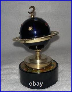 Vintage Zodiac Astrological World Globe Cigarette Lighter Music Box Windmill