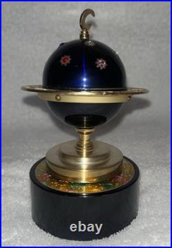 Vintage Zodiac Astrological World Globe Cigarette Lighter Music Box Windmill